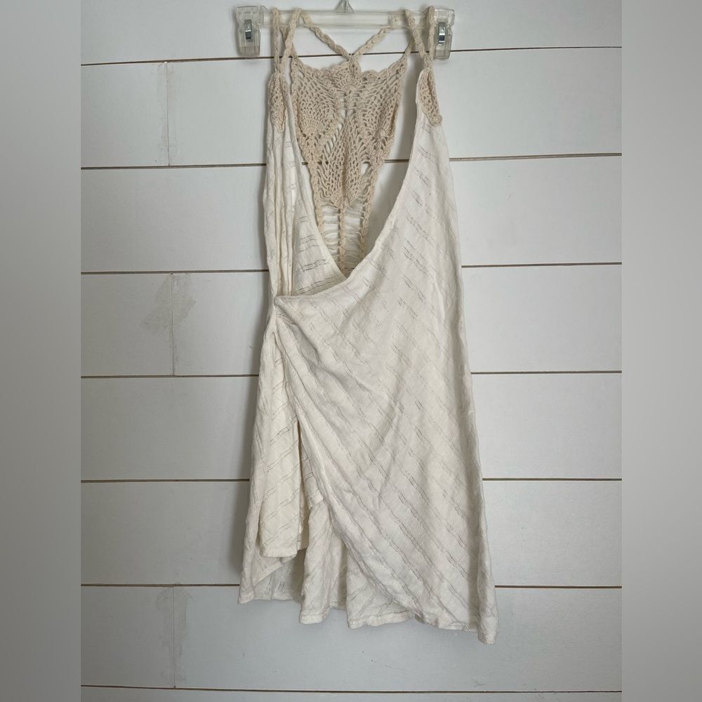Free people crochet wrap dress or cover up nwot - Picture 1 of 12